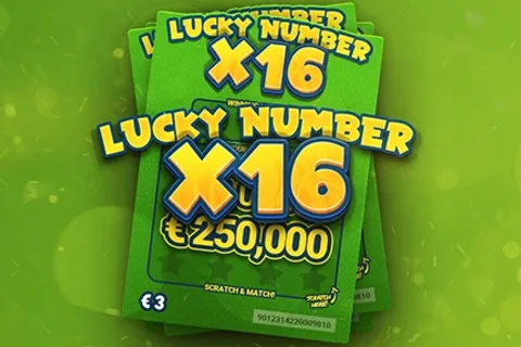 Lucky Numbers x16 scratch card