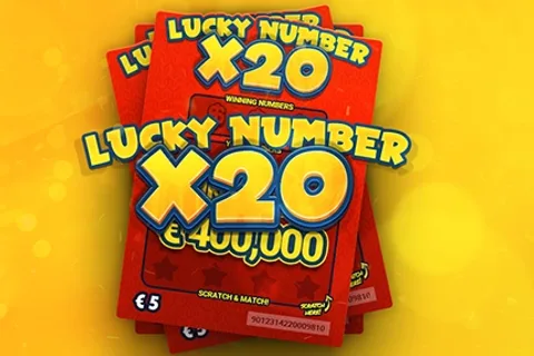 Lucky Numbers x20 scratch card